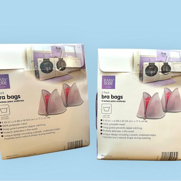 NWT Bundle of 2 Easy Home 2-Pack Mesh Wash or Bra Laundry Bags - Picture 4 of 5